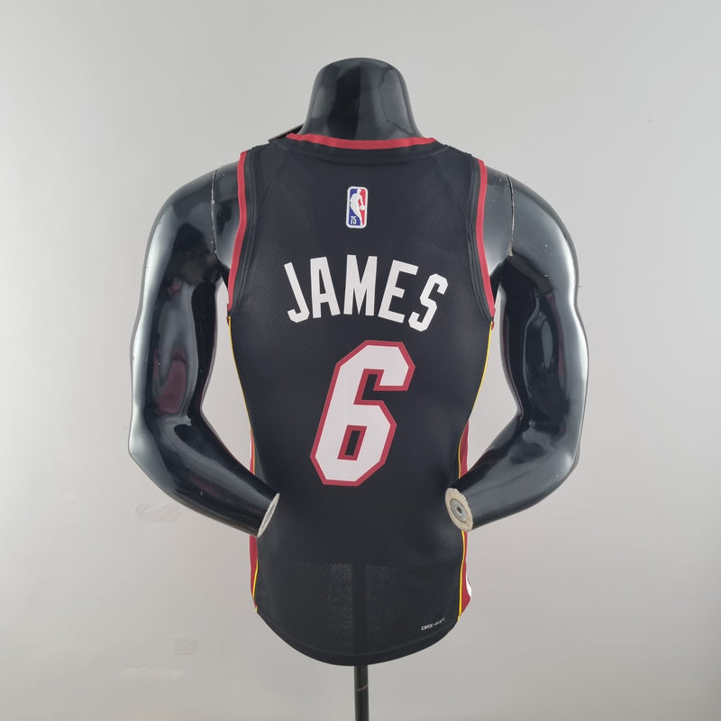 Regata Miami Heat Masculina - Preto