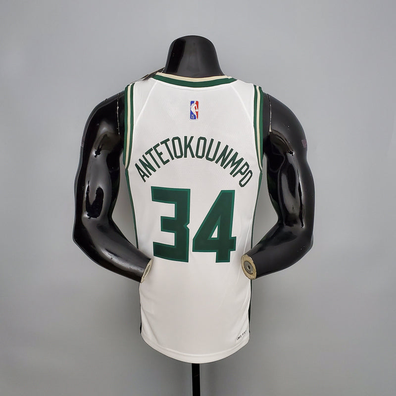 Regata Milwaukee Bucks Masculina - Branco