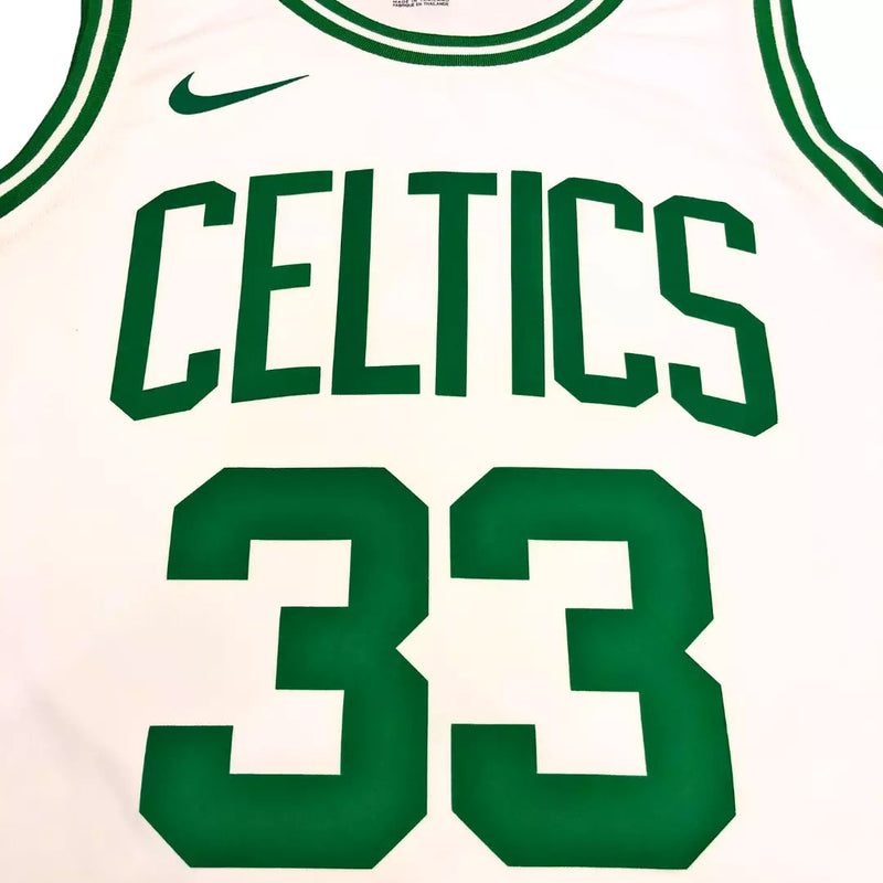 Camiseta NBA masculina de los Boston Celtics Larry Bird - White Swingman.