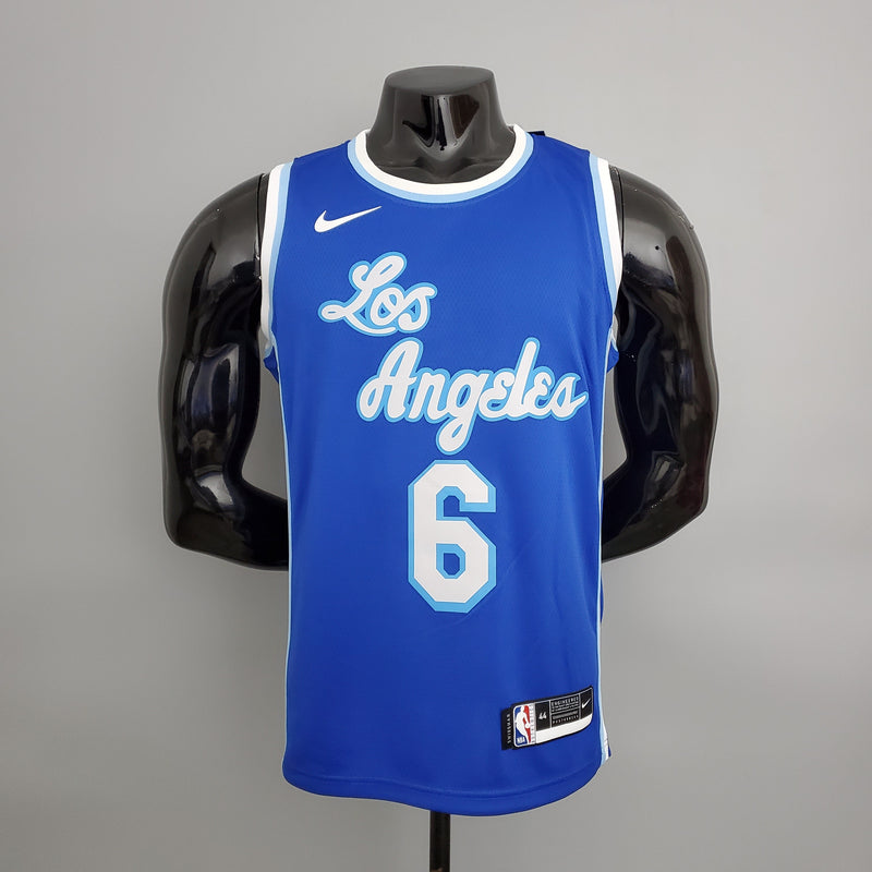 Regata NBA Los Angeles Lakers Latin Night Masculina - Azul