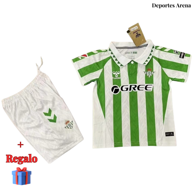 CAMISETA REAL BETIS I 24/25 CONJUNTO INFANTIL.