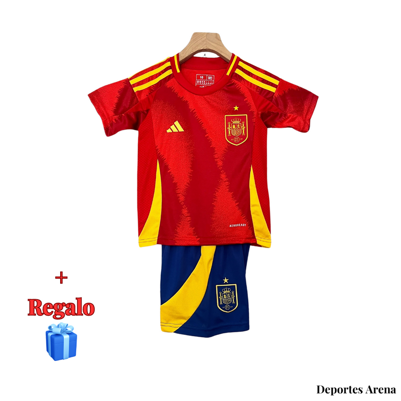 CAMISETA ESPAÑA I EURO 2024 CONJUNTO INFANTIL