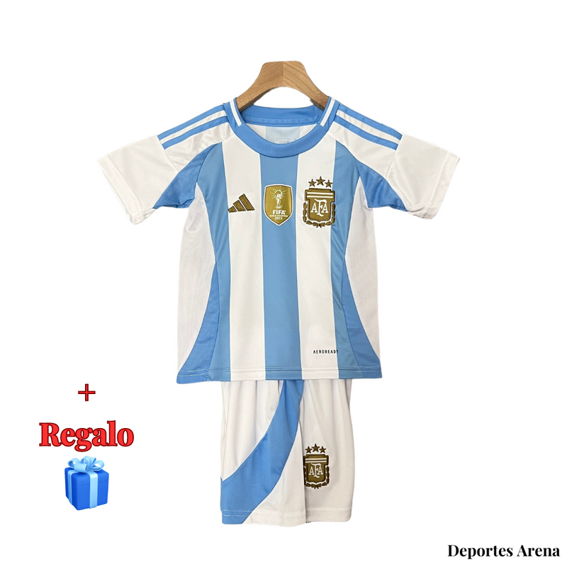 CAMISETA ARGENTINA COPA AMÉRICA 2024 CONJUNTO INFANTIL