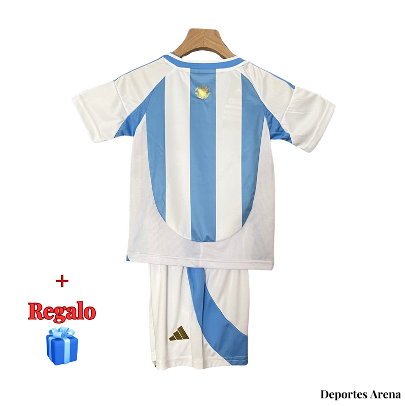 CAMISETA ARGENTINA COPA AMÉRICA 2024 CONJUNTO INFANTIL