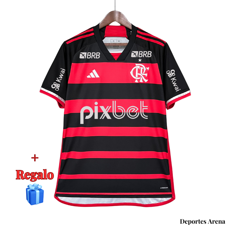 CAMISETA FLAMENGO I TODOS LOS PATROCINADORES 24/25 HOMBRE