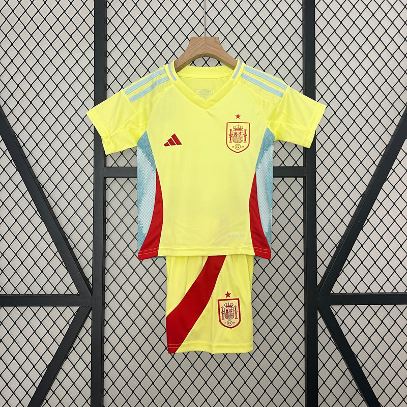 KIT CAMISETA ESPAÑA II EURO 2024 CONJUNTO INFANTIL