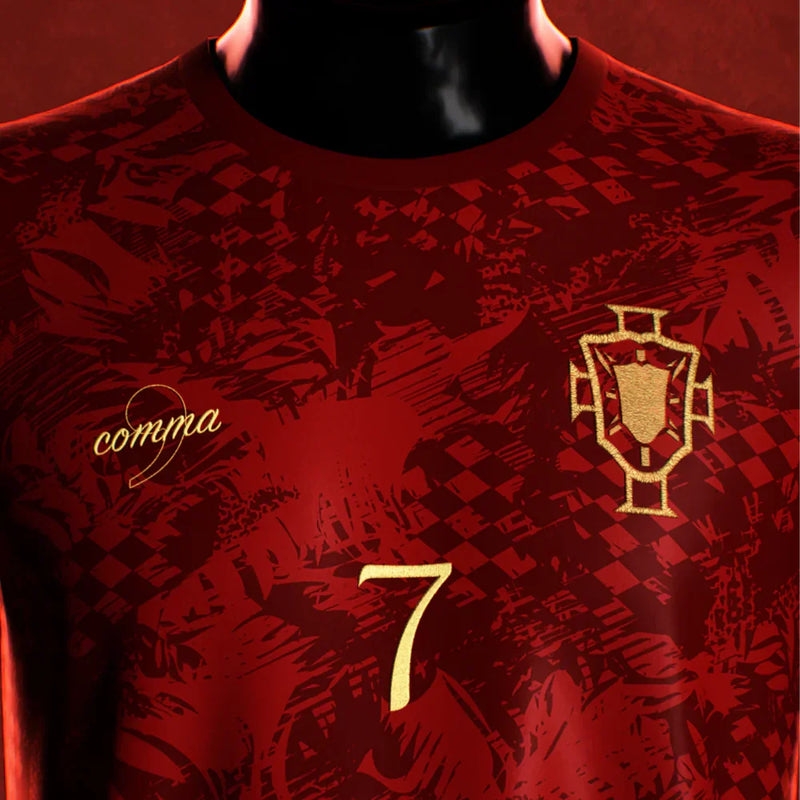 CAMISETA SELECCIÓN PORTUGAL THE SIU CR7 EURO 24/25 - ROJA