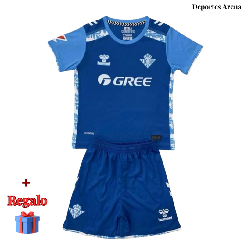 REAL BETIS III 24/25 CONJUNTO INFANTIL azul