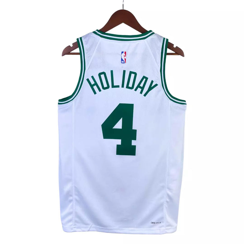 Camiseta NBA masculina de los Boston Celtics 22/23 White Swingman - Edición Icono.