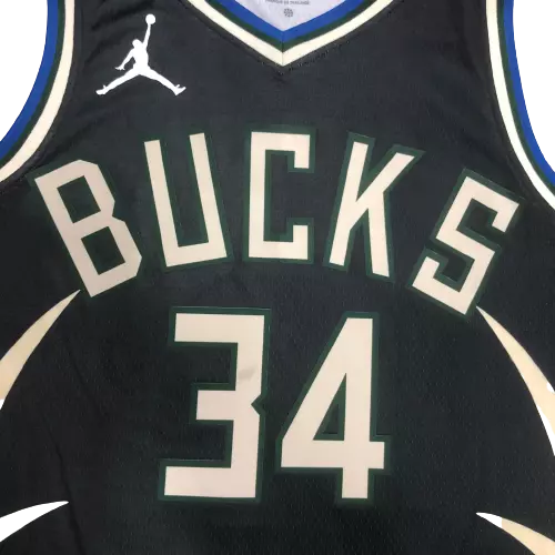 Camiseta NBA masculina dos Milwaukee Bucks edição Statement 2022/23.